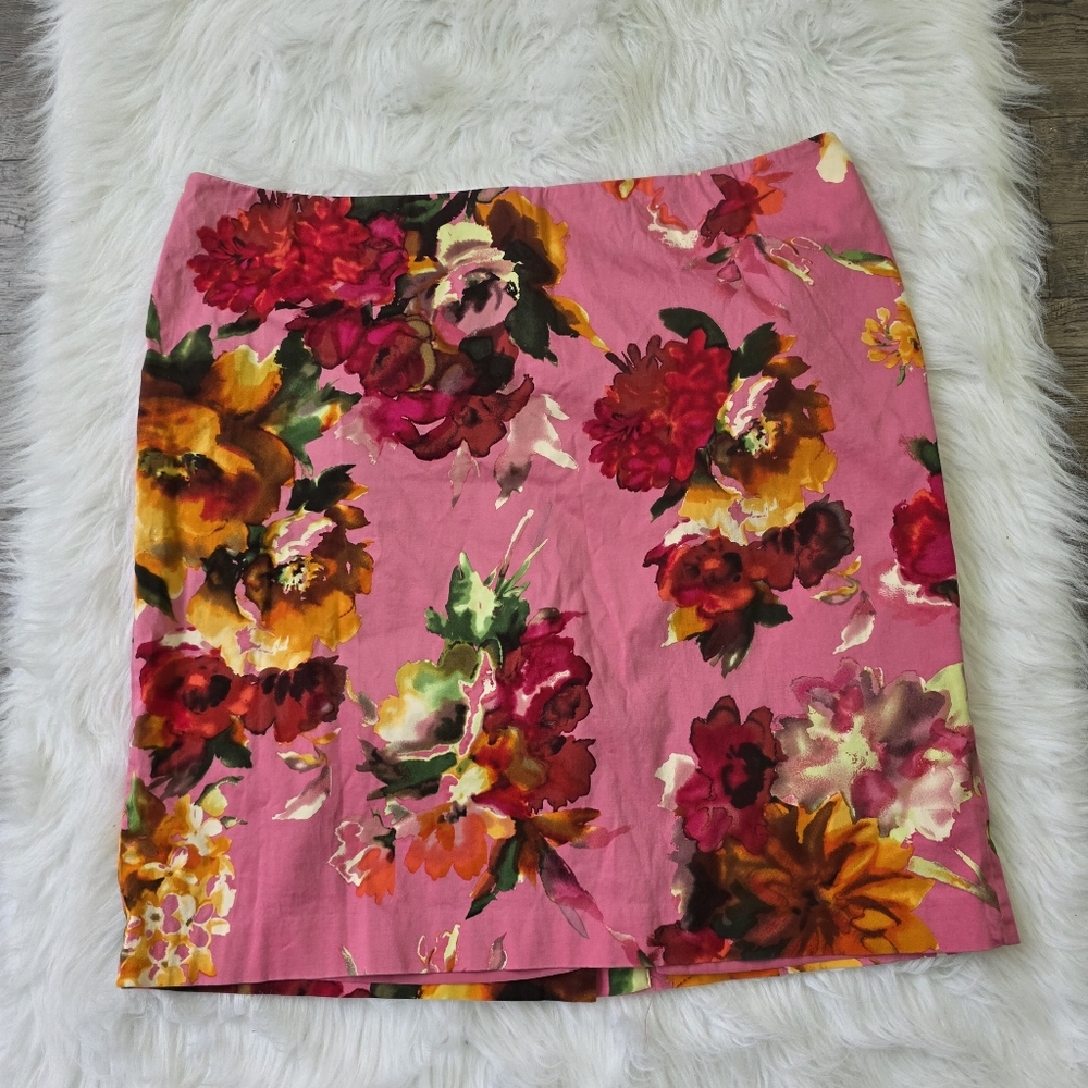Talbots Floral Pencil Skirt Size 20